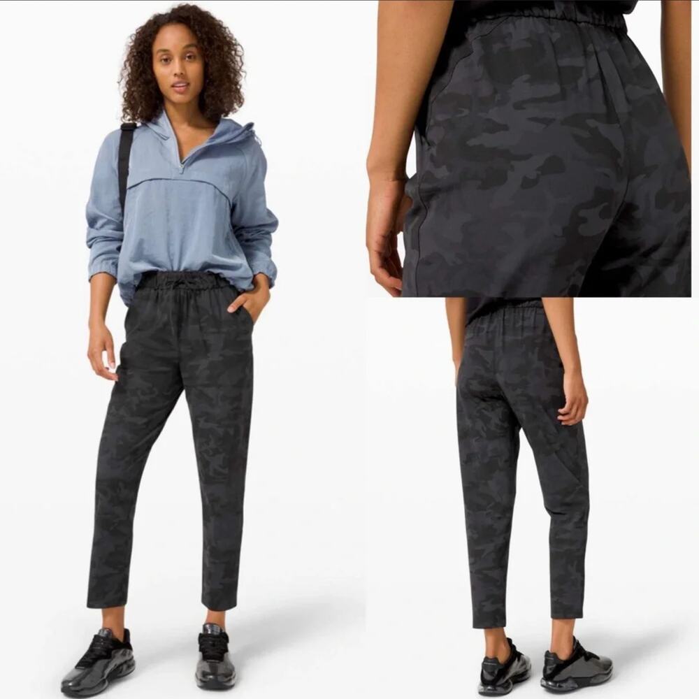 Lululemon Keep Moving Pant 7/8 High-Rise - Incognito Camo Multi Grey - 6